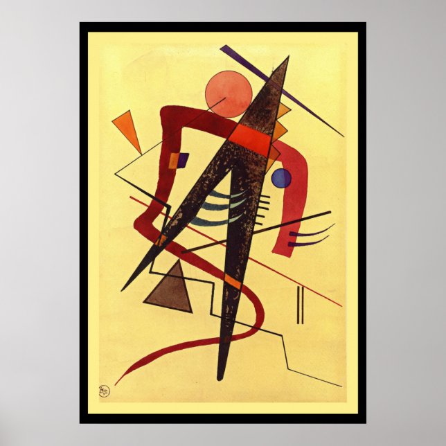 Paul Klee Art: Warme, berühmte abstrakte Malerei Poster (Vorne)