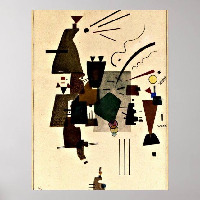 Paul Klee art: Warmed Cool Poster (Vorne)