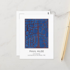 Paul Klee, Blue Modern Abstrakt Art Postkarte