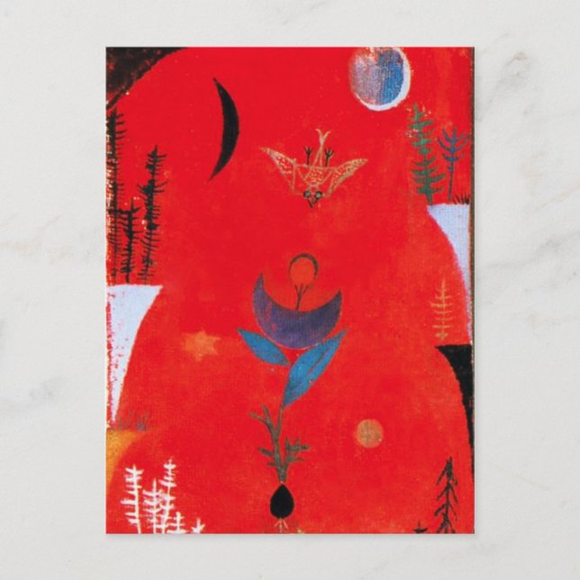 Paul Klee Blume Myth Postcard Postkarte (Vorderseite)