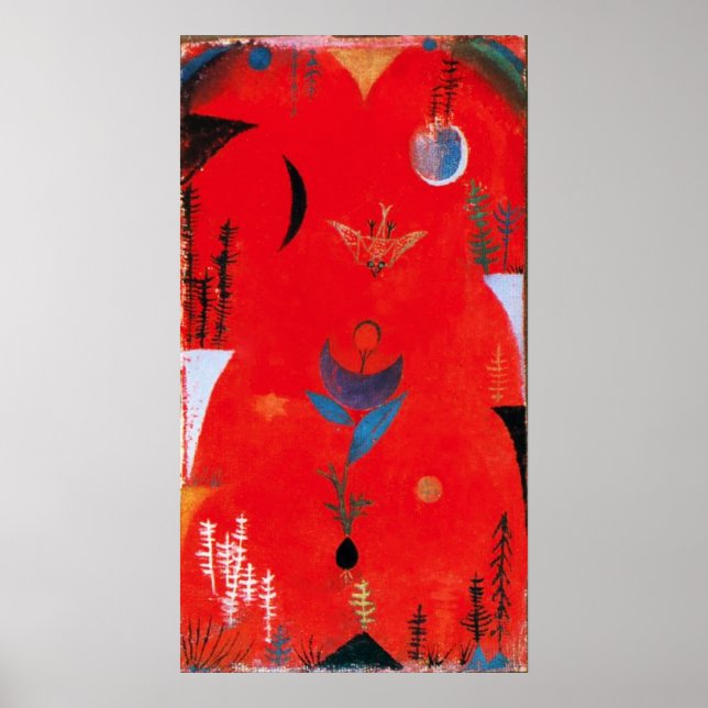Paul Klee Blume Myth Poster (Vorne)