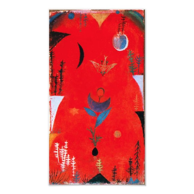 Paul Klee Blume Myth Print Fotodruck (Vorne)