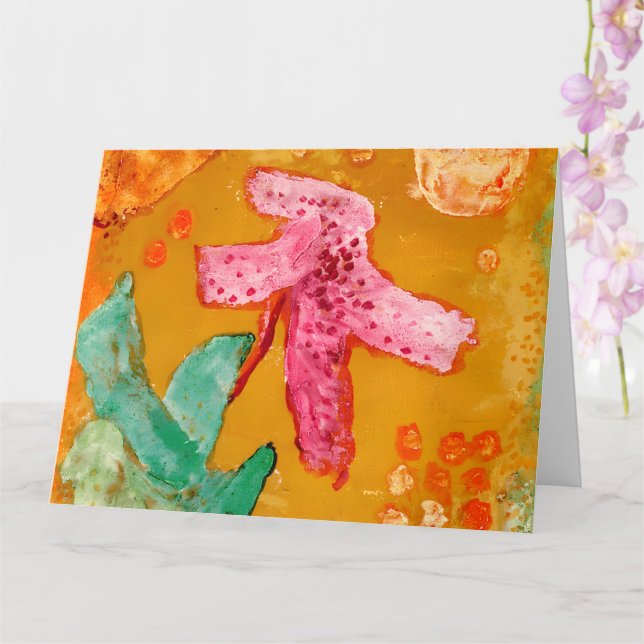 Paul Klee - Blute Karte (Orchidee)