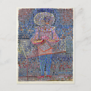 Paul Klee Boy in Extravagantem Kleid Postkarte