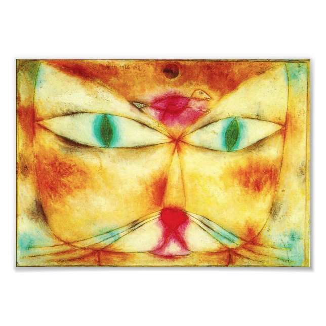 Paul Klee Cat and Bird Foto Print (Vorne)