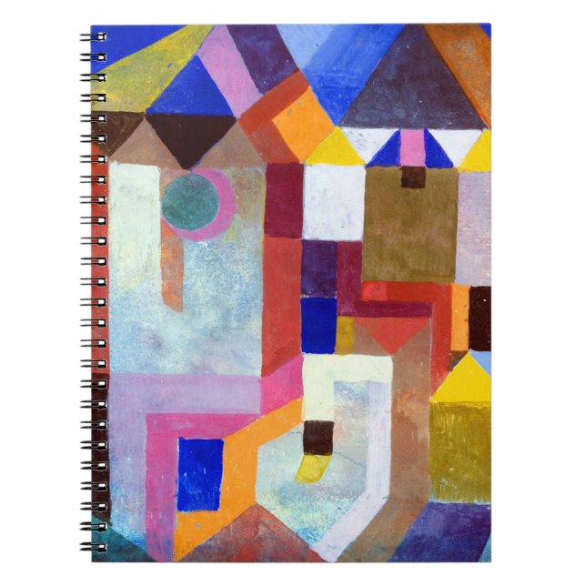 Paul Klee Colorful Architecture Notizblock (Vorderseite)