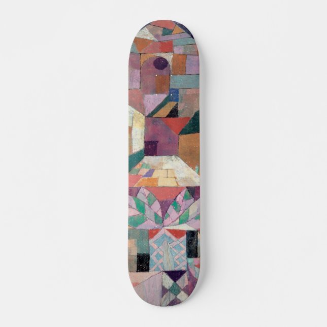 Paul Klee Coole Vintage Abstrakte Skateboard (Vorne)