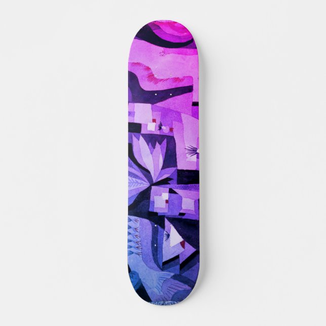 Paul Klee Coole Vintage Abstrakte Skateboard (Vorne)