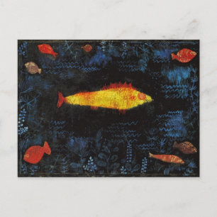 Paul Klee Der Goldfisch Vintage-Wasserfarbenkunst Postkarte