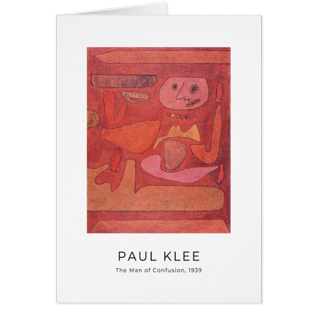 Paul Klee, Der Mann der Verwirrung - Kunstkarte (Vorne)