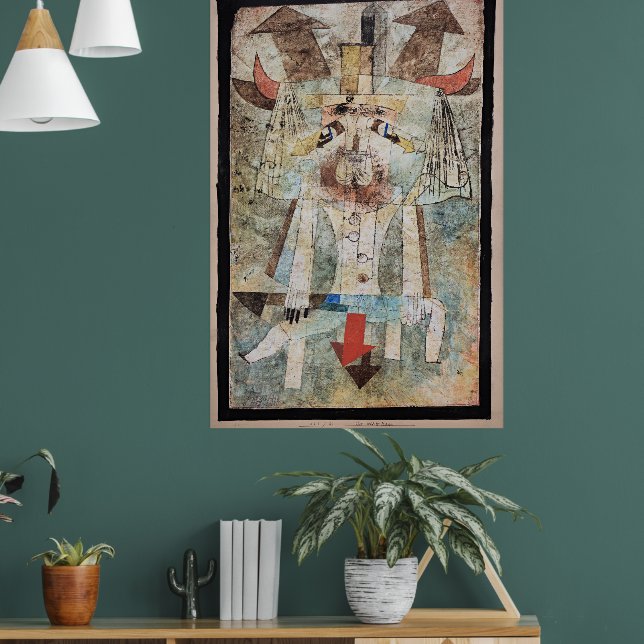Paul Klee - Der Wilde Mann, Poster (Wohnzimmer 1)