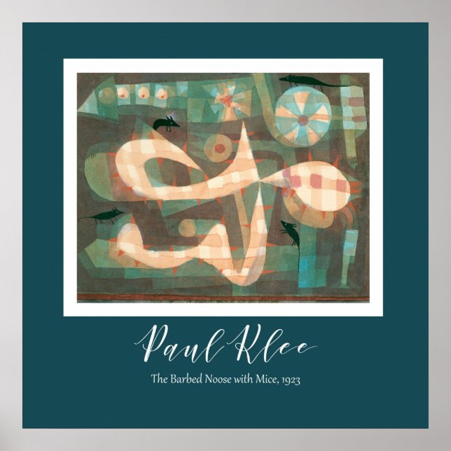 Paul Klee - die Barbadenkose mit den Mäusen Poster (Vorne)