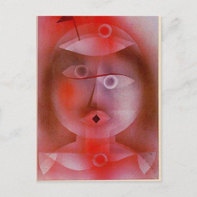 Paul Klee: Die Maske mit der kleinen Flagge Postkarte (Vorderseite)