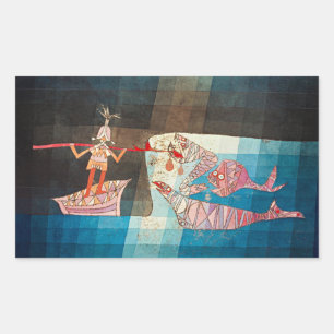 Paul Klee, Die Seefahrer,  Rechteckiger Aufkleber