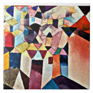 Paul Klee, Einblick in eine Stadt, Fliese