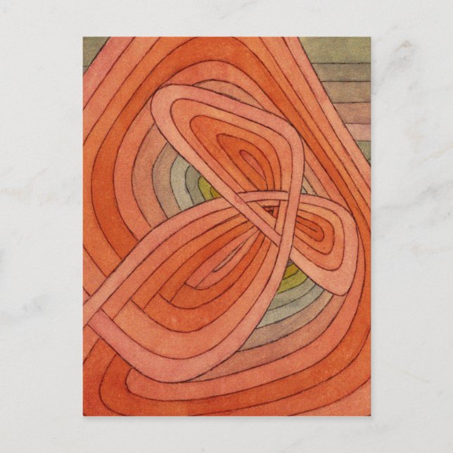 Paul Klee - Einsame Blume Postkarte (Vorderseite)