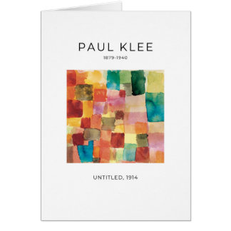 Paul Klee, Elegante Moderne Absract Kunstkarte