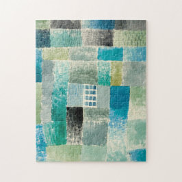 Paul Klee, Erstes Haus in einer Siedlung - farbig Puzzle