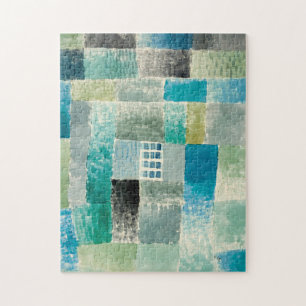 Paul Klee, Erstes Haus in einer Siedlung - Farbige Puzzle