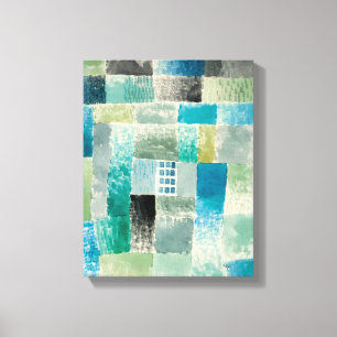 Paul Klee, Erstes Haus in einer Siedlung - Fine Ar Leinwanddruck