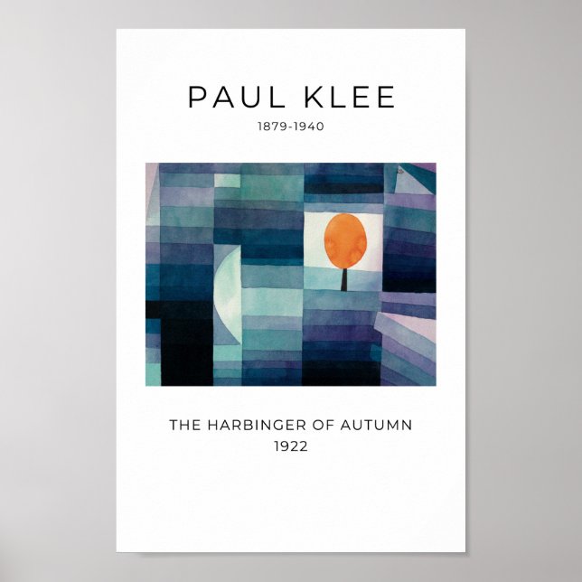 Paul Klee - Farbenfrohe Abstrakte Kunst-Poster Poster (Vorne)