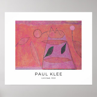 Paul Klee, farbenfrohe Abstrakte moderne Kunst Poster