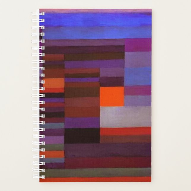 Paul Klee Feuer im Abend Abstrakte Kunst Planer (Vorderseite)