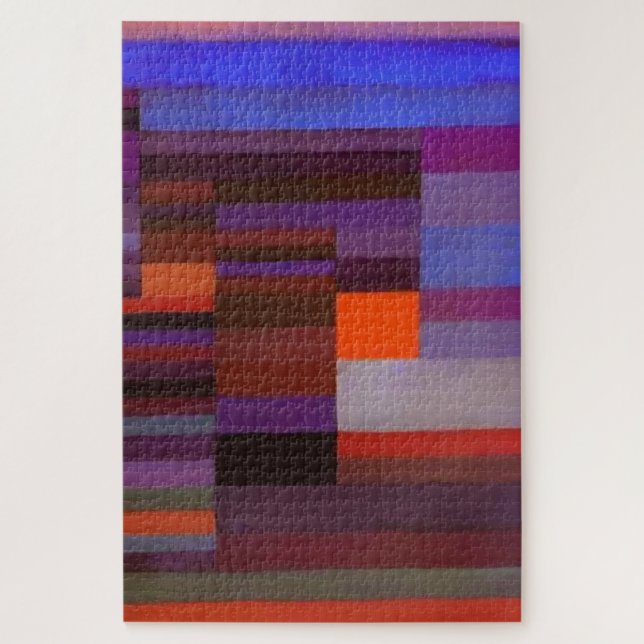 Paul Klee Feuer im Abend Abstrakte Kunst Puzzle (Vertikal)
