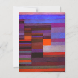 Paul Klee Feuer im Abend Einladungen
