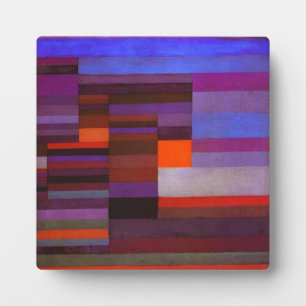 Paul Klee Feuer im Abend Plaque Fotoplatte