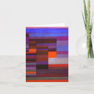 Paul Klee Feuer in der Abend-Note-Karte Karte