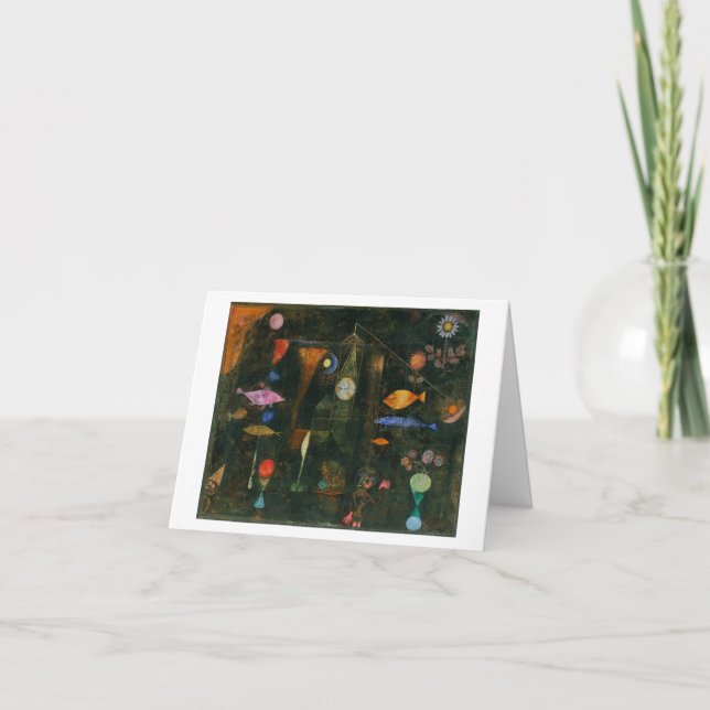 Paul Klee, "Fish Magic", 1925 Note Card Dankeskarte (Vorderseite)