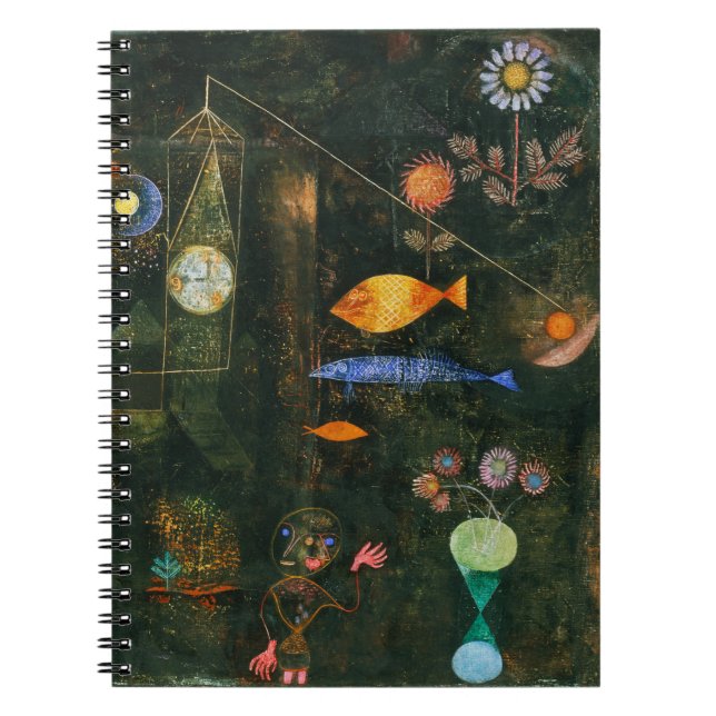 Paul Klee Fish Magic Abstrakt Painting Notizblock (Vorderseite)