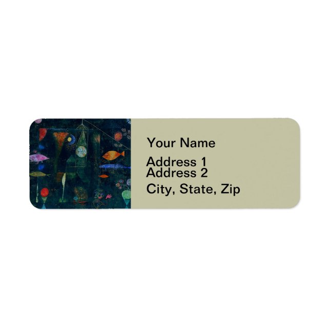 Paul Klee Fish Magic Abstrakte Malerei Grafik (Vorne)