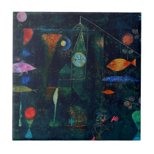 Paul Klee Fish Magic Abstrakte Malerei Grafik Fliese