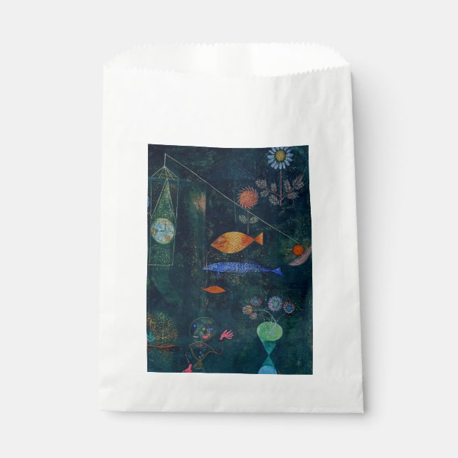 Paul Klee Fish Magic Abstrakte Malerei Grafik Geschenktütchen (Vorderseite)