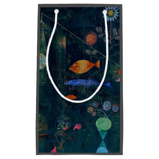 Paul Klee Fish Magic Abstrakte Malerei Grafik Kleine Geschenktüte (Vorderseite)