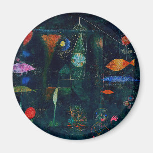 Paul Klee Fish Magic Abstrakte Malerei Grafik Magnet