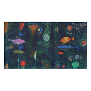 Paul Klee Fish Magic Abstrakte Malerei Grafik Namenschild