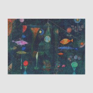 Paul Klee Fish Magic Abstrakte Malerei Grafik Seidenpapier