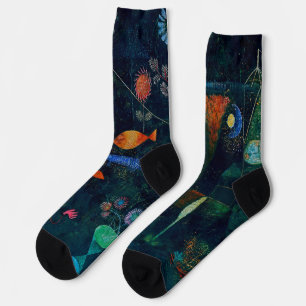 Paul Klee Fish Magic Abstrakte Malerei Grafik Socken