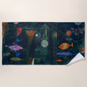 Paul Klee Fish Magic Abstrakte Malerei Grafik Strandtuch