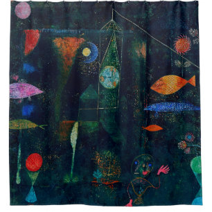 Paul Klee Fish Magic Abstrakte Malerei Grafische K Duschvorhang