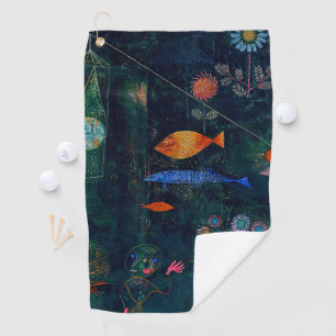 Paul Klee Fish Magic Abstrakte Malerei Grafische K Golfhandtuch