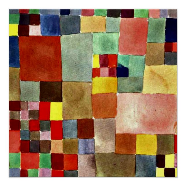 Paul Klee - Flora auf Sand Poster (Vorderseite)