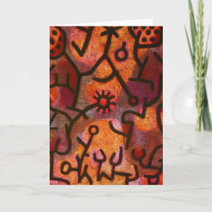Paul Klee Flora di Roccia Grußkarte Karte