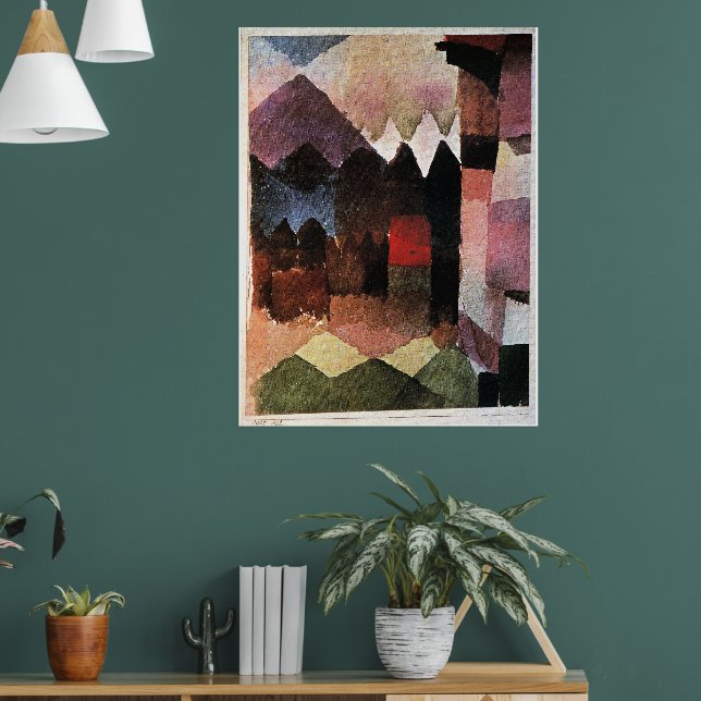 Paul Klee - Föhn in Marcs Garten, Poster (Wohnzimmer 1)