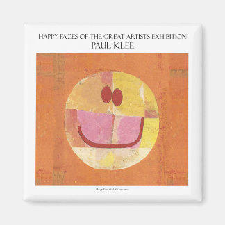 Paul Klee Frohe Gesichtsmagnet Magnet