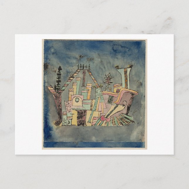 Paul Klee, "Garden on Debris", 1923 Postkarte (Vorderseite)