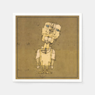 Paul Klee Geist eines Genies Vintage abstrakte Kun Serviette